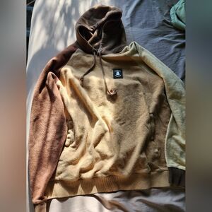 Teddy Fresh- Reverse Fleece Color Block Hoodie- 2XL